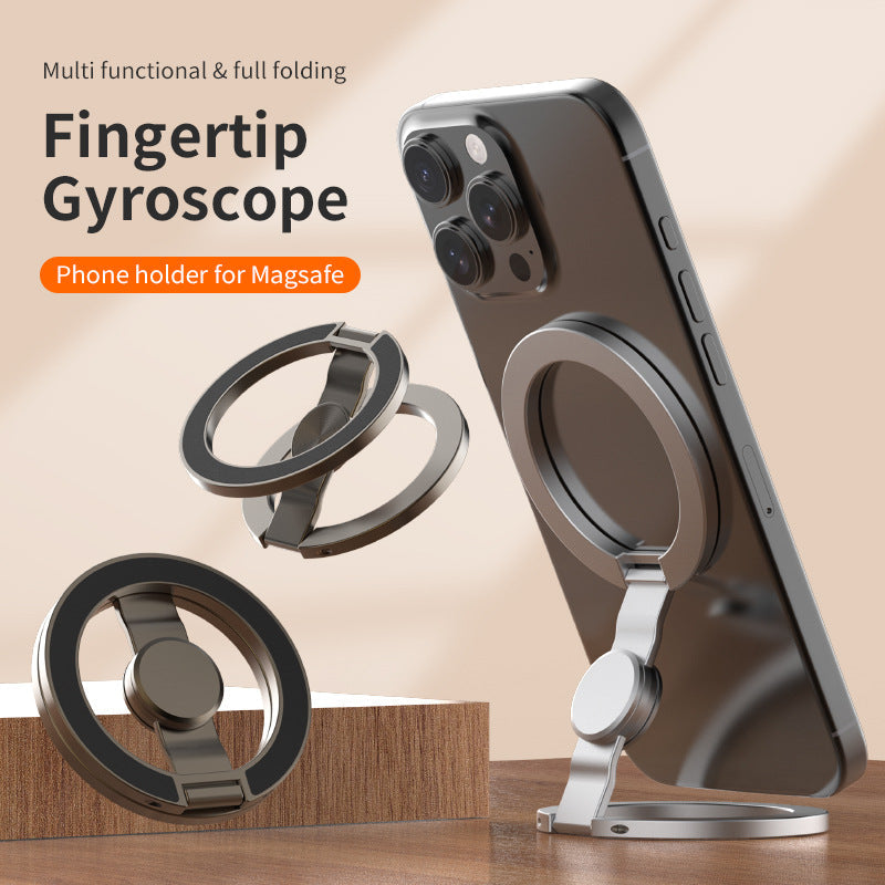 SpinGrip™ MagSafe Fidget Ring Holder – 360° Rotating Foldable Phone Stand