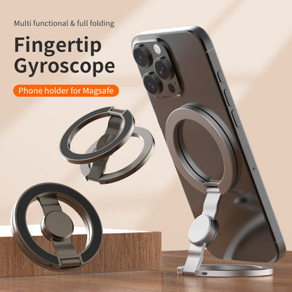 SpinGrip™ MagSafe Fidget Ring Holder – 360° Rotating Foldable Phone Stand