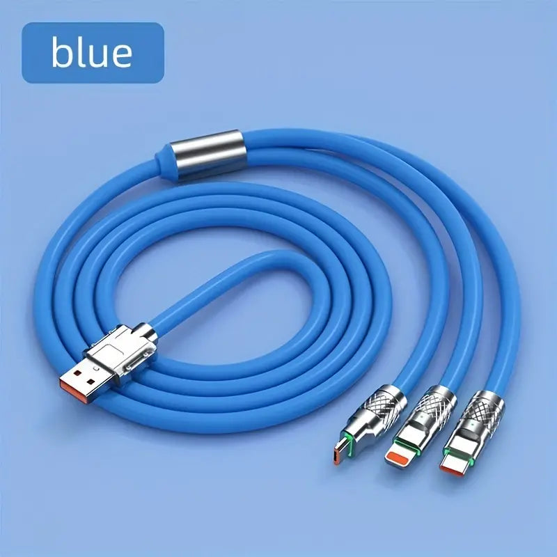 3-in-1 Super-Fast Charging Cable with LED Indicator