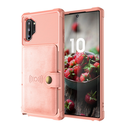 Multi-Function Wallet Phone Case – Shockproof Cover with Card Slots