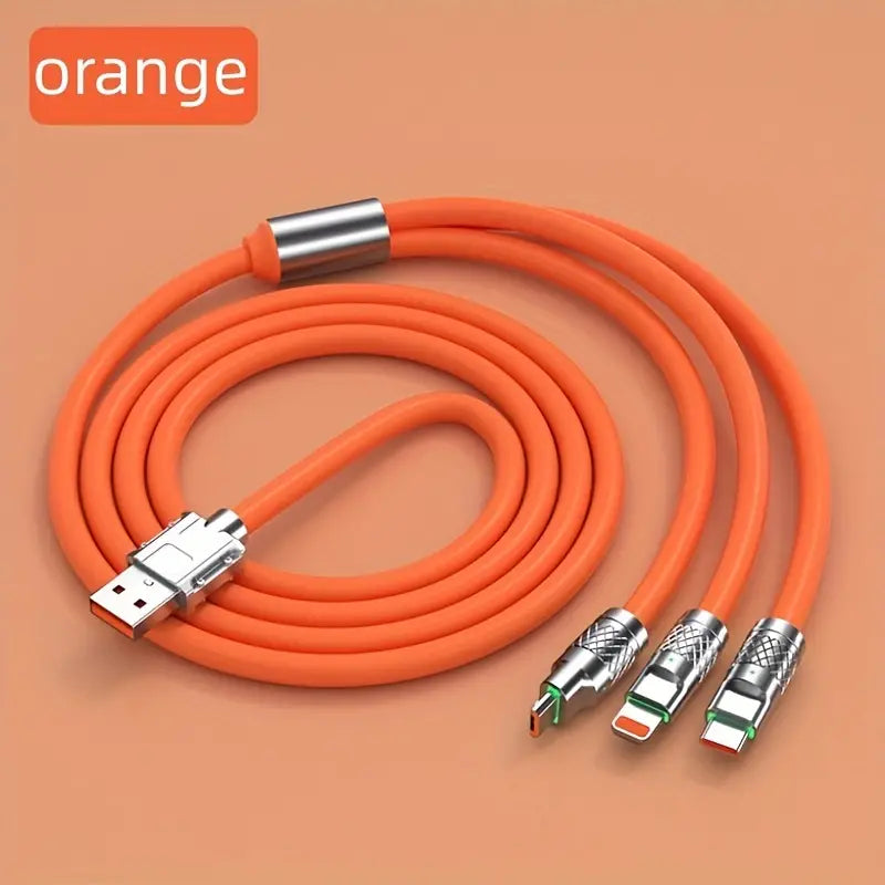 3-in-1 Super-Fast Charging Cable with LED Indicator