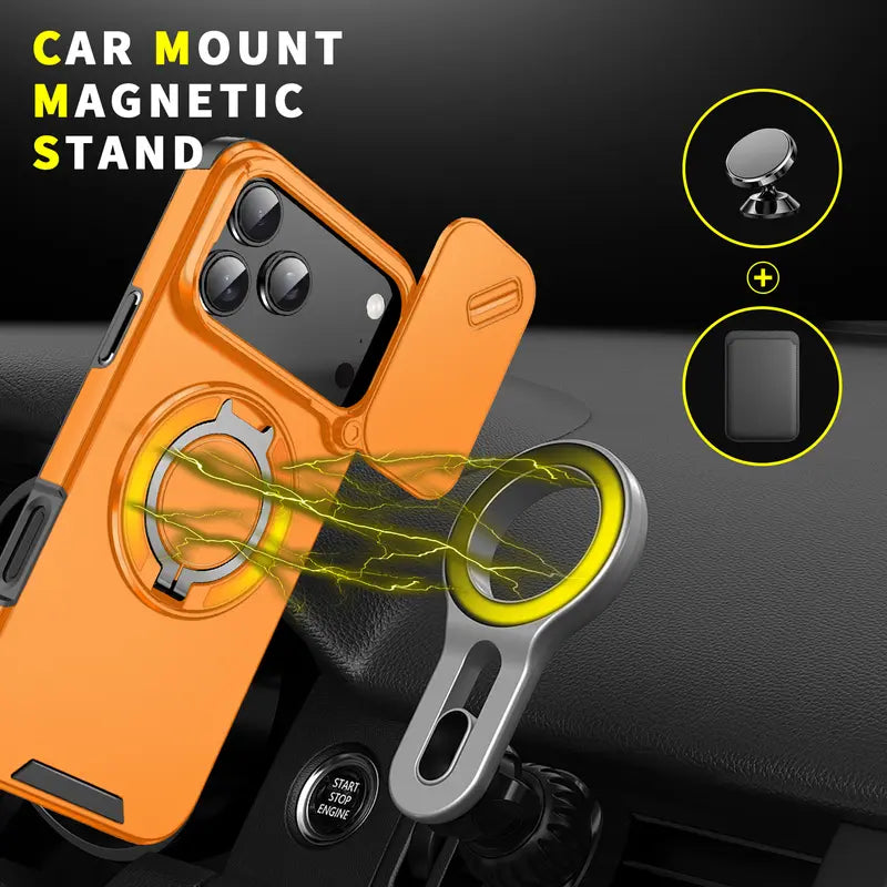 MagShiel Rugged Case with Sliding Lens Cover for iPhone