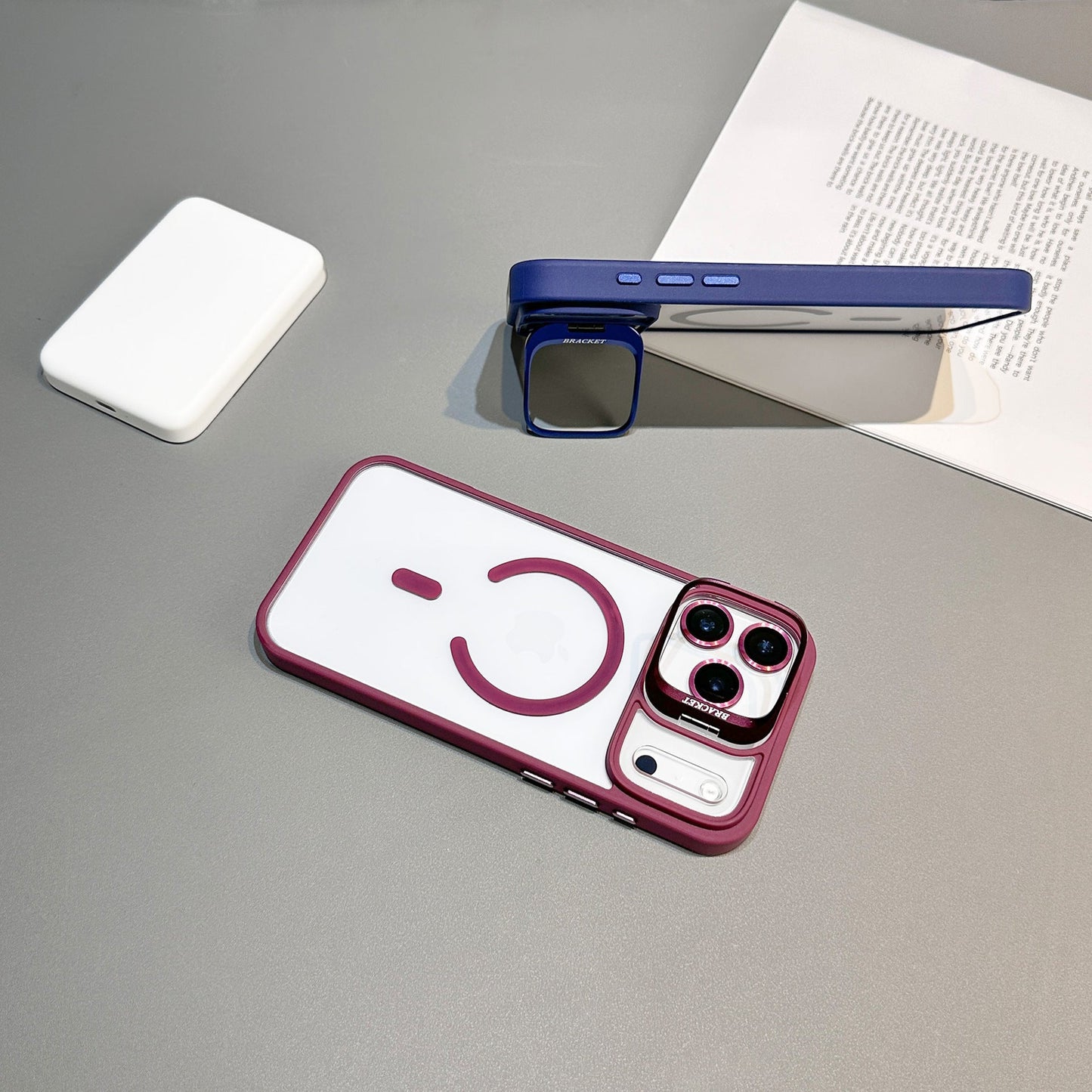MagShiel Clear Case with Folding Lens Bracket for iPhone