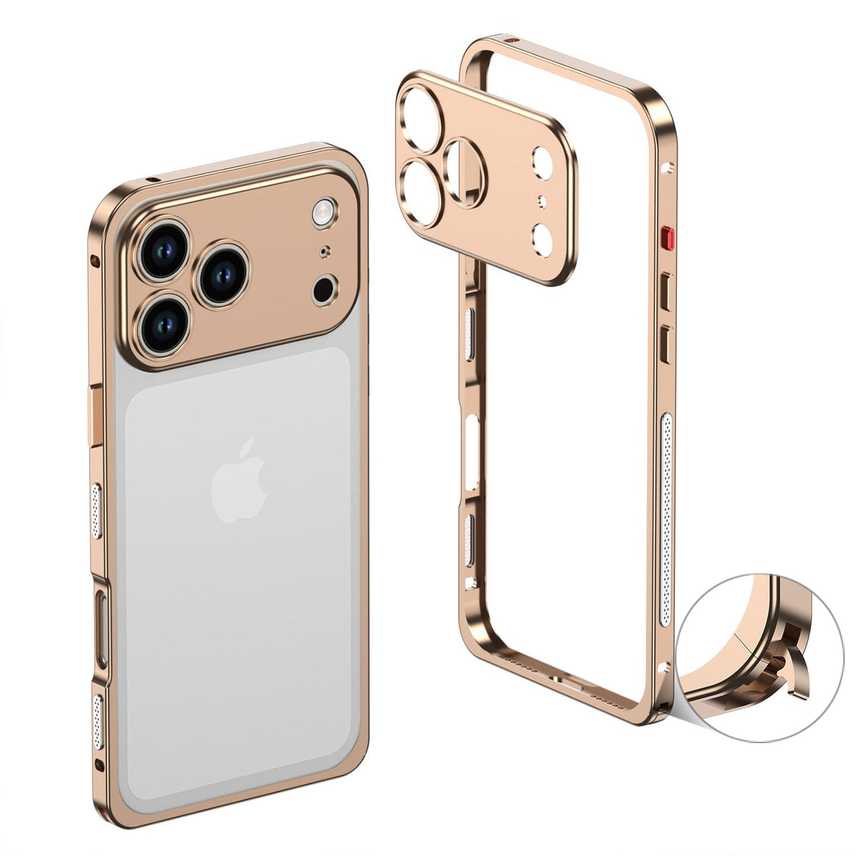 FidgetArmor™ Metal Bumper Case for iPhone – Built-In Fidget Strip