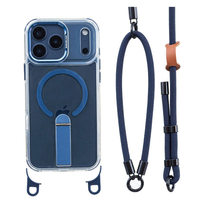 MagCarry™ Magnetic Stand iPhone Case – Crossbody Lanyard & Hands-Free Design