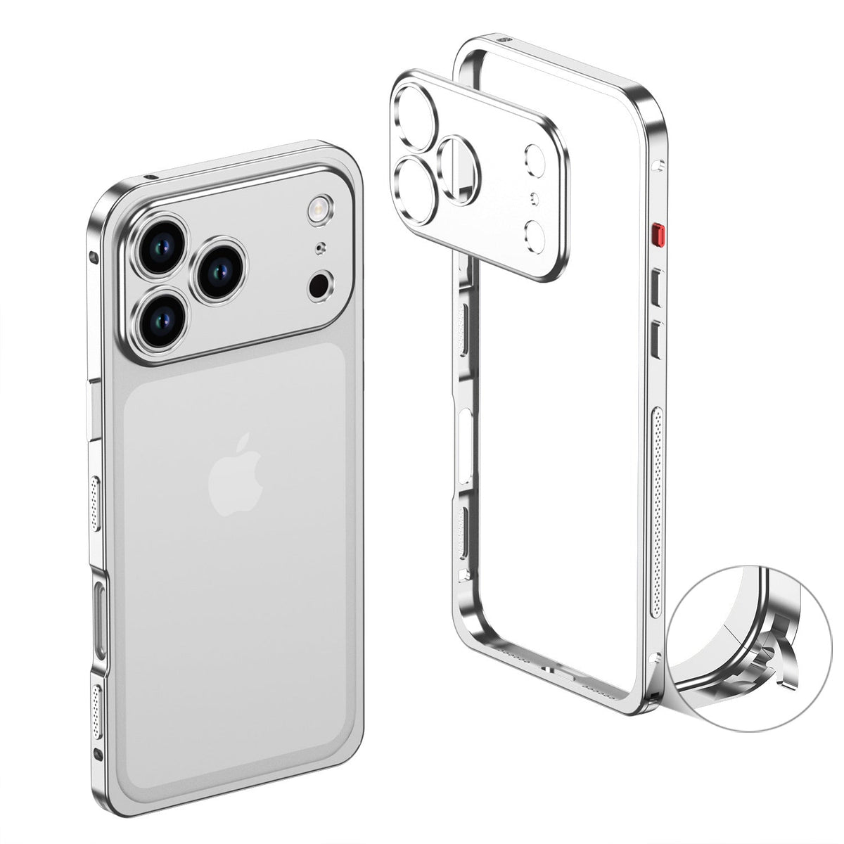 FidgetArmor™ Metal Bumper Case for iPhone – Built-In Fidget Strip