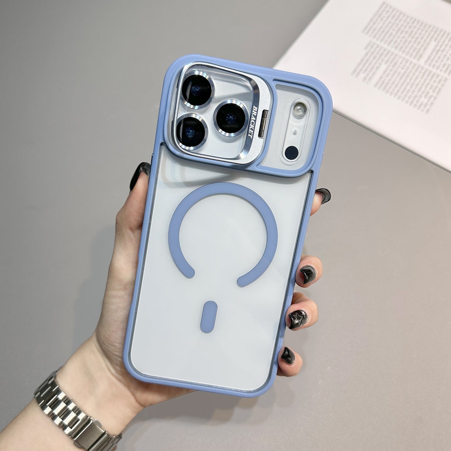 MagShiel Clear Case with Folding Lens Bracket for iPhone