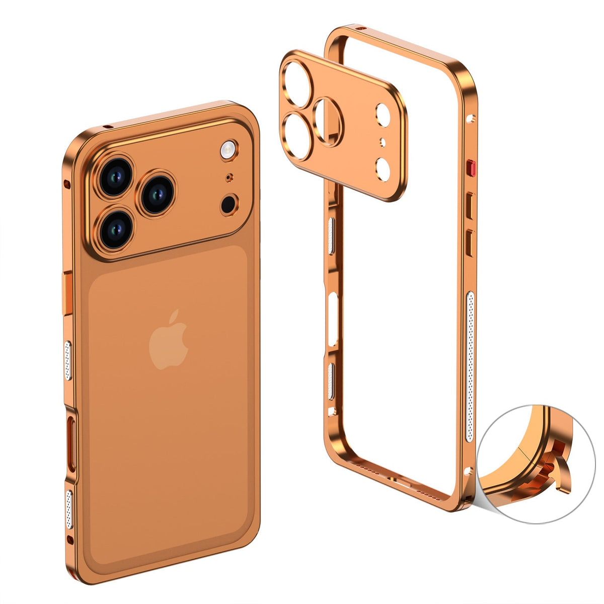 FidgetArmor™ Metal Bumper Case for iPhone – Built-In Fidget Strip