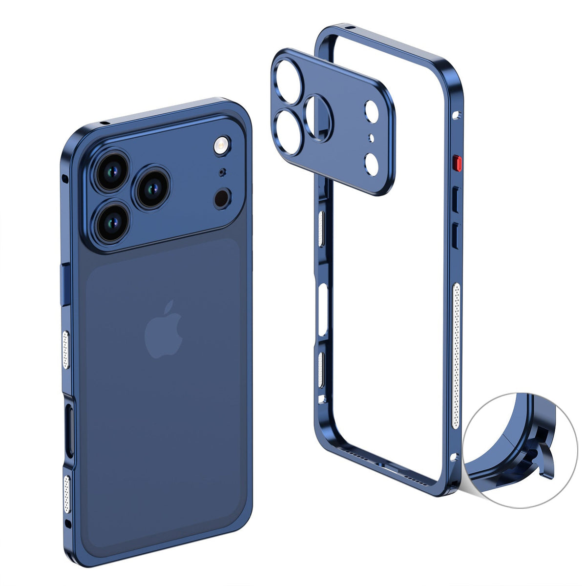 FidgetArmor™ Metal Bumper Case for iPhone – Built-In Fidget Strip