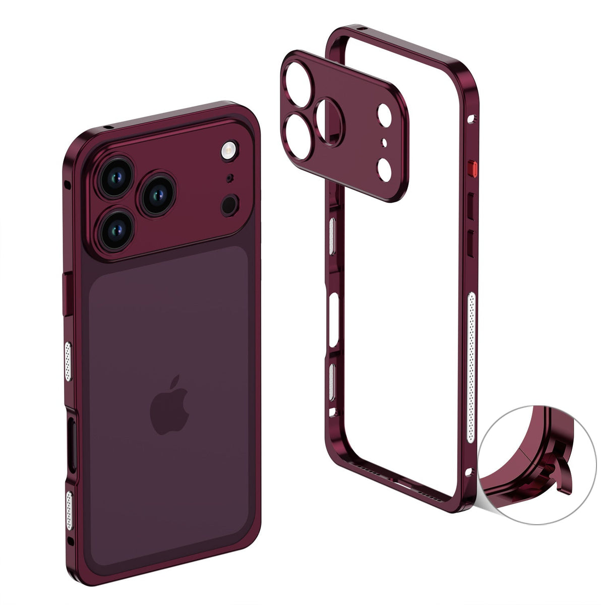 FidgetArmor™ Metal Bumper Case for iPhone – Built-In Fidget Strip