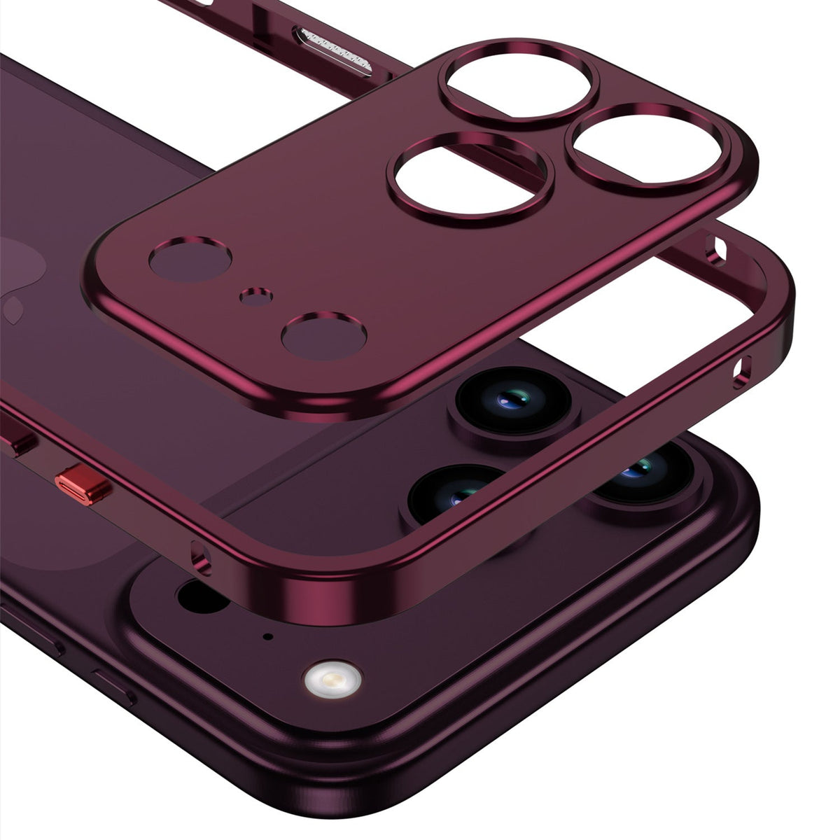 FidgetArmor™ Metal Bumper Case for iPhone – Built-In Fidget Strip