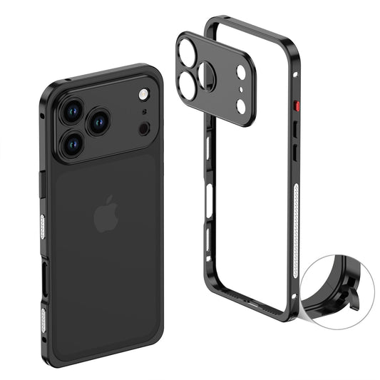 FidgetArmor™ Metal Bumper Case for iPhone – Built-In Fidget Strip