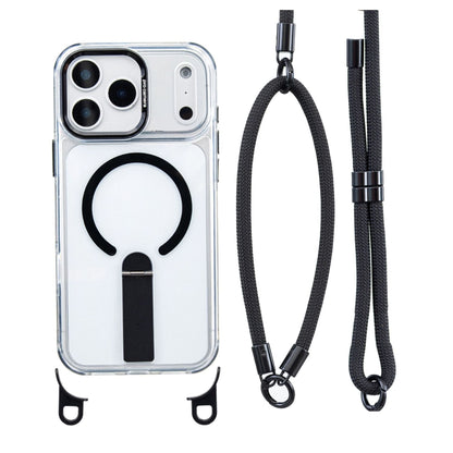 MagCarry™ Magnetic Stand iPhone Case – Crossbody Lanyard & Hands-Free Design