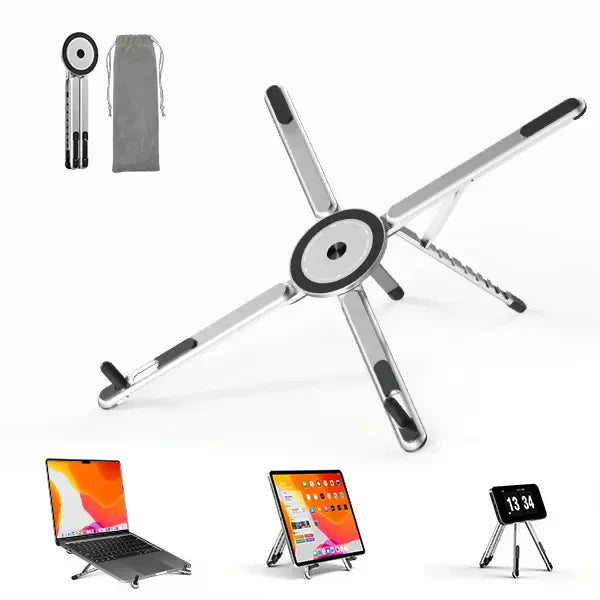 ApexFlex · 3-in-1 Magnetic Alloy Folding Tech Stand