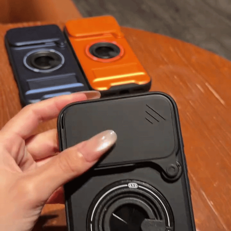 ArmorShield™ 4-in-1 Magnetic Case with Sliding Lens Cover for iPhone