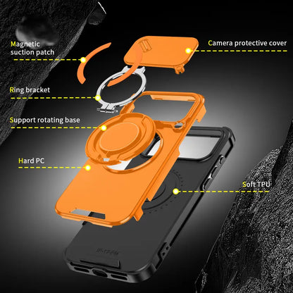 MagShiel Rugged Case with Sliding Lens Cover for iPhone