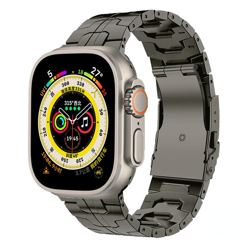 Iron Man Titanium Alloy Watch Band: Adjustable for All Wrist Sizes