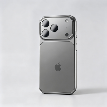 Frosted Shield Case with Large Window Camera Protector for iPhone