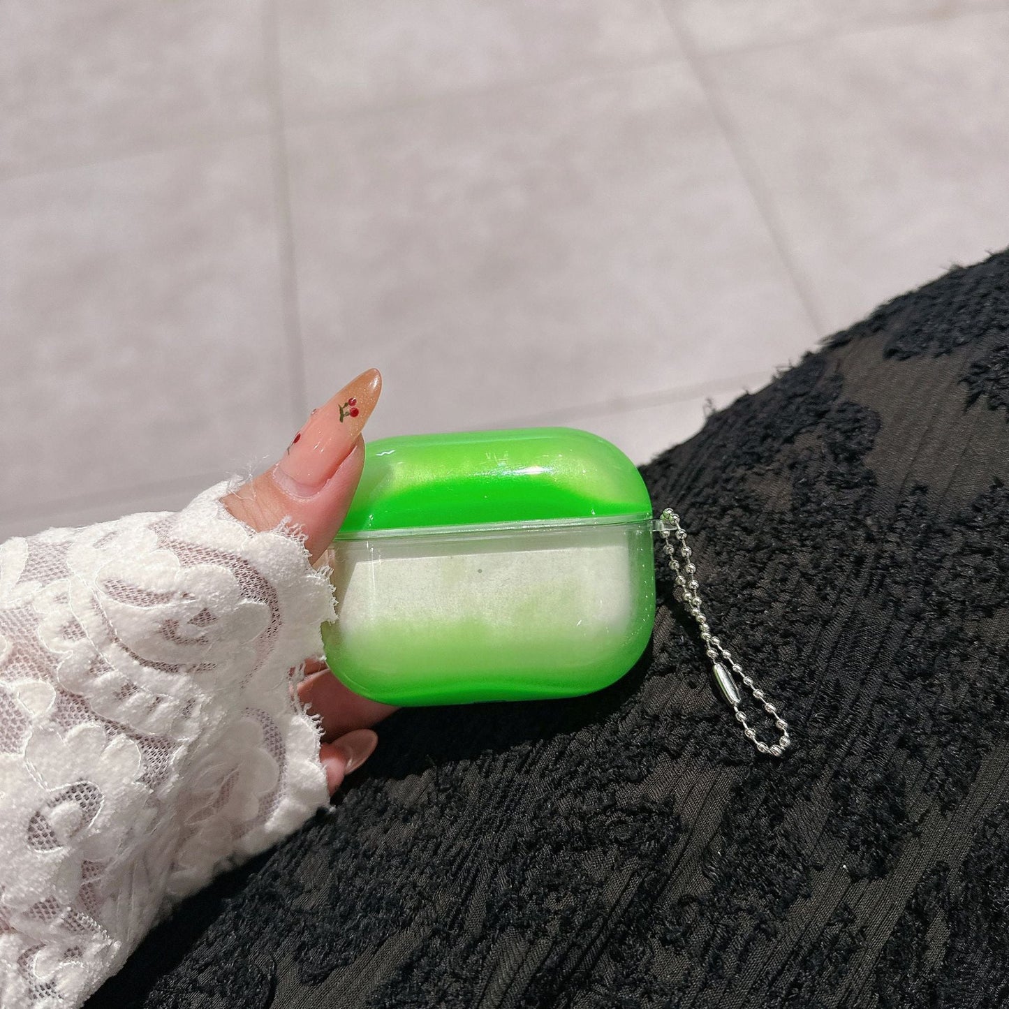 GlowFlow™ Glow-in-the-Dark Quicksand Case for AirPods