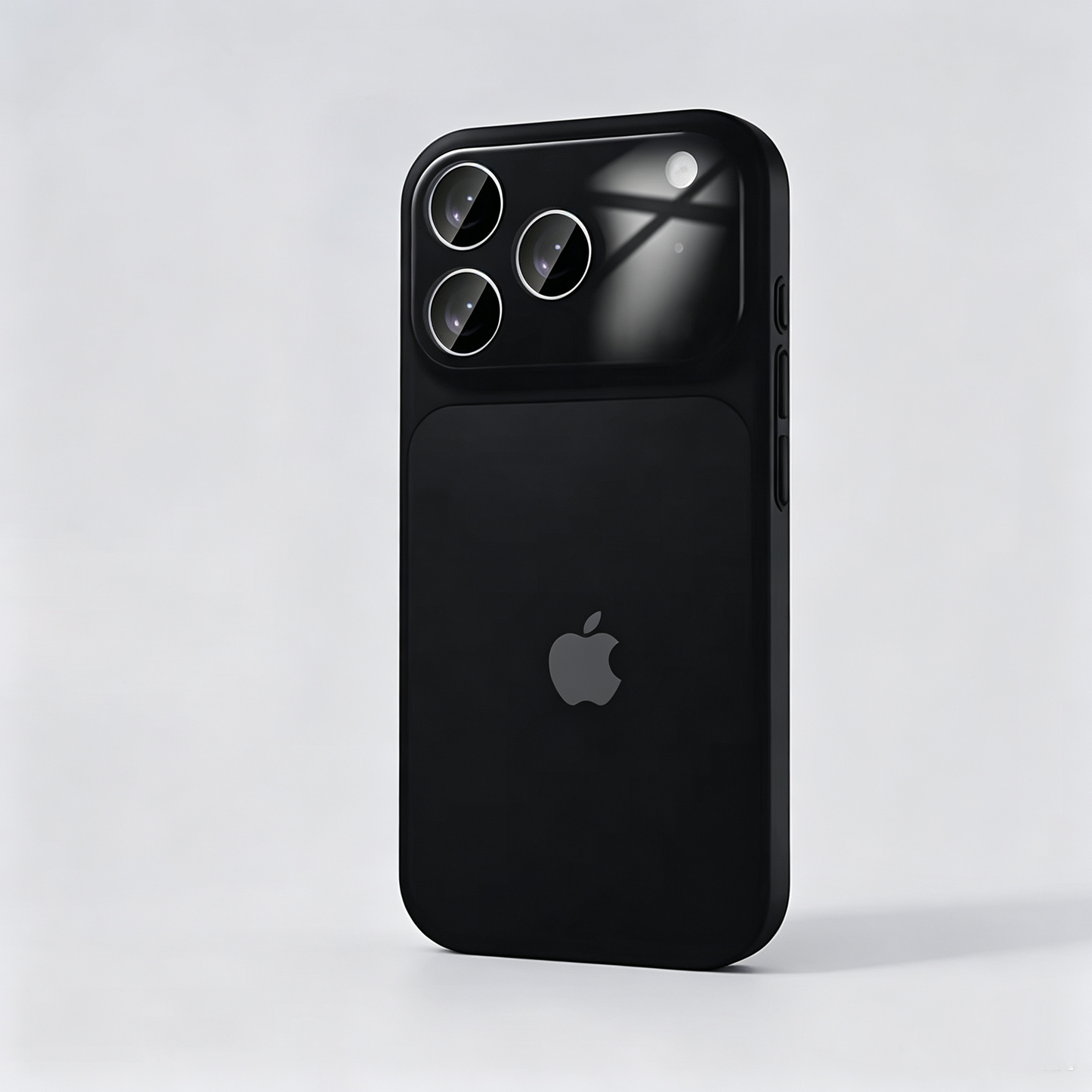 Frosted Shield Case with Large Window Camera Protector for iPhone