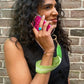 ClipGo™ Adjustable Woven Phone Strap with Detachable Zippered Pouch