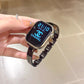 LuxeCross™ Bangle-Style Apple Watch Band – Polished Metallic Finish