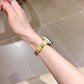 LuxeCross™ Bangle-Style Apple Watch Band – Polished Metallic Finish