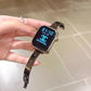 LuxeCross™ Bangle-Style Apple Watch Band – Polished Metallic Finish