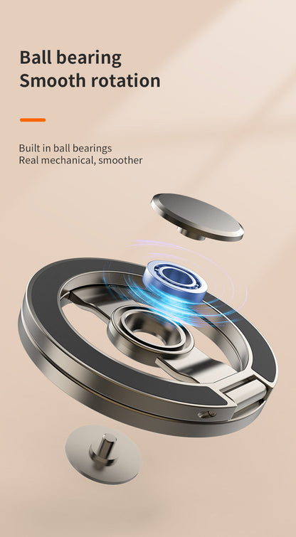 SpinGrip™ MagSafe Fidget Ring Holder – 360° Rotating Foldable Phone Stand