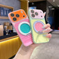 Dopamine Colorblock 360° Rotating Kickstand Magnetic Case for iPhone