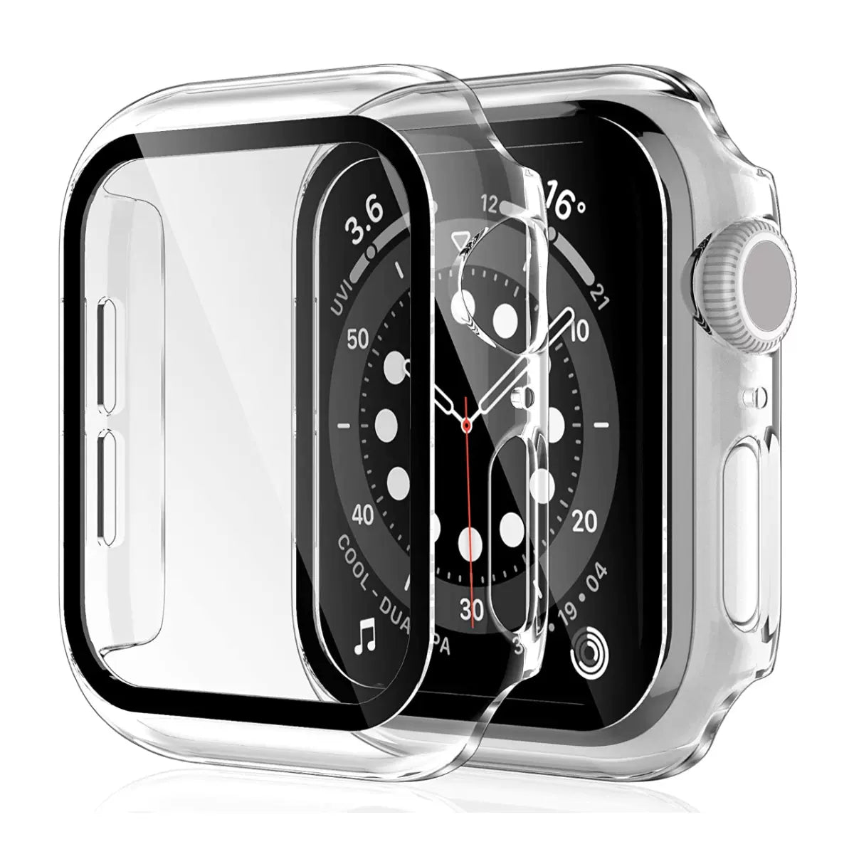 iWatch Case with Tempered Glass Screen Protector and Drop Protection