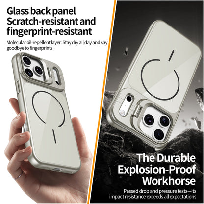 FrostGlide · AG Matte MagSafe Lens-Stand Armor