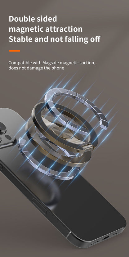 SpinGrip™ MagSafe Fidget Ring Holder – 360° Rotating Foldable Phone Stand