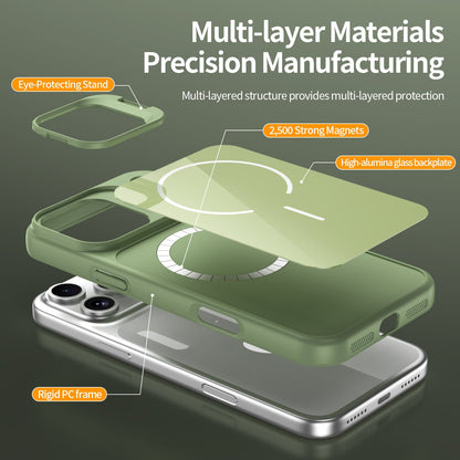 FrostGlide · AG Matte MagSafe Lens-Stand Armor