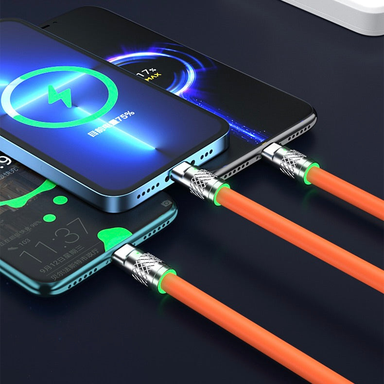 3-in-1 Super-Fast Charging Cable with LED Indicator