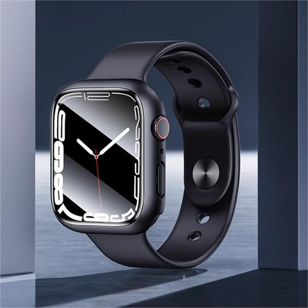 iWatch Case with Tempered Glass Screen Protector and Drop Protection