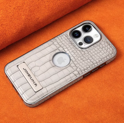 LuxGuard Crocodile  Leather Case – MagSafe & Stand Function