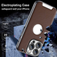 EleganceAura Electroplated Leather Case – MagSafe Compatible