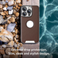 EleganceAura Electroplated Leather Case – MagSafe Compatible