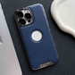 EleganceAura Electroplated Leather Case – MagSafe Compatible