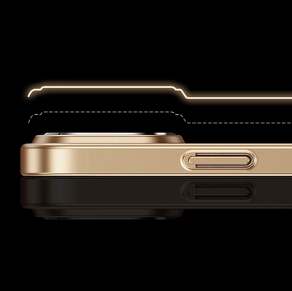 Metallic Lens Full Coverage Case – Magnetic Compatible &Extreme Protection