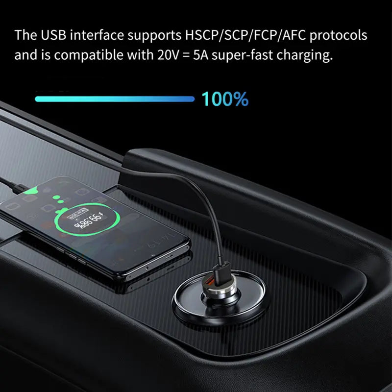 VoltDock™ Universal Multi-Device Car Charger with LED Voltage Monitor