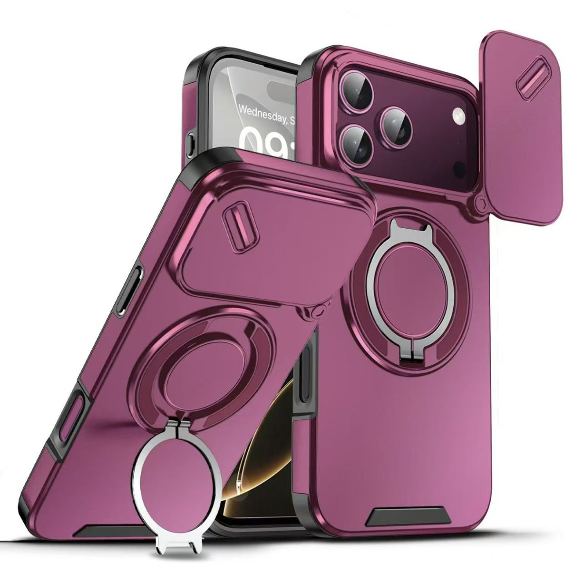 MagShiel Rugged Case with Sliding Lens Cover for iPhone