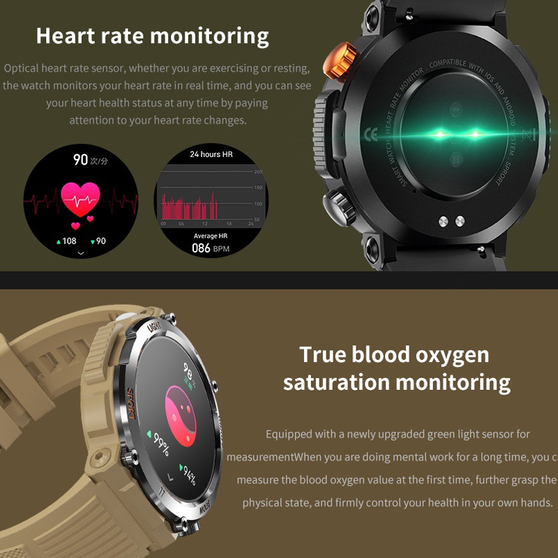 StriveX Performance Watch –  Heart Rate , Blood Oxygen Monitoring& Training Metrics