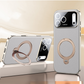 AurumSkin Stand Case – Premium Leather Texture & Magnetic Support