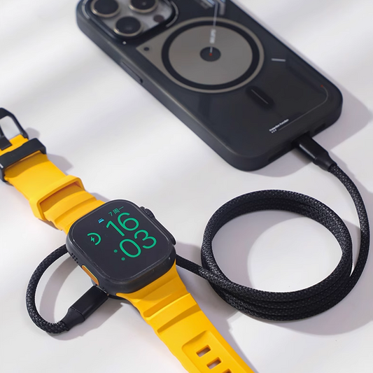 VoltMate DuoCharge Cable – 100W Fast Charging & Apple Watch Magnetic Charging