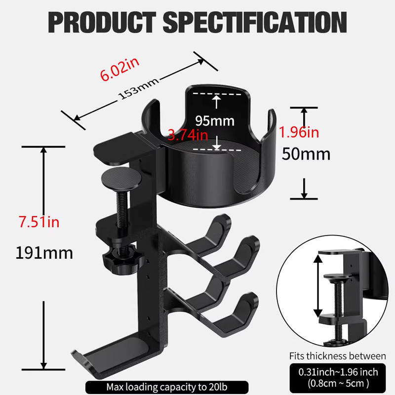 PivotPro Desk Holder – All-in-One Rotating Stand