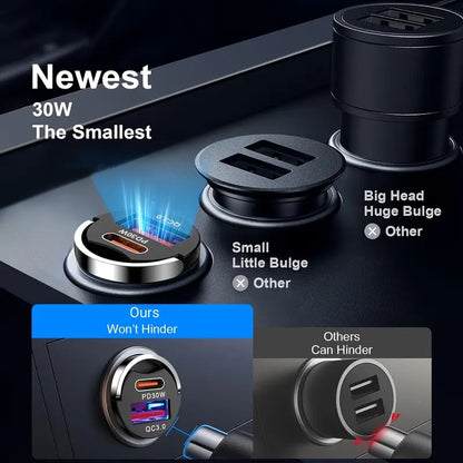 VoltDock™ Universal Multi-Device Car Charger with LED Voltage Monitor