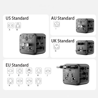 UniGo Power Adapter – Global Compatibility & Ultra-Portable