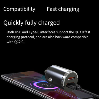VoltDock™ Universal Multi-Device Car Charger with LED Voltage Monitor
